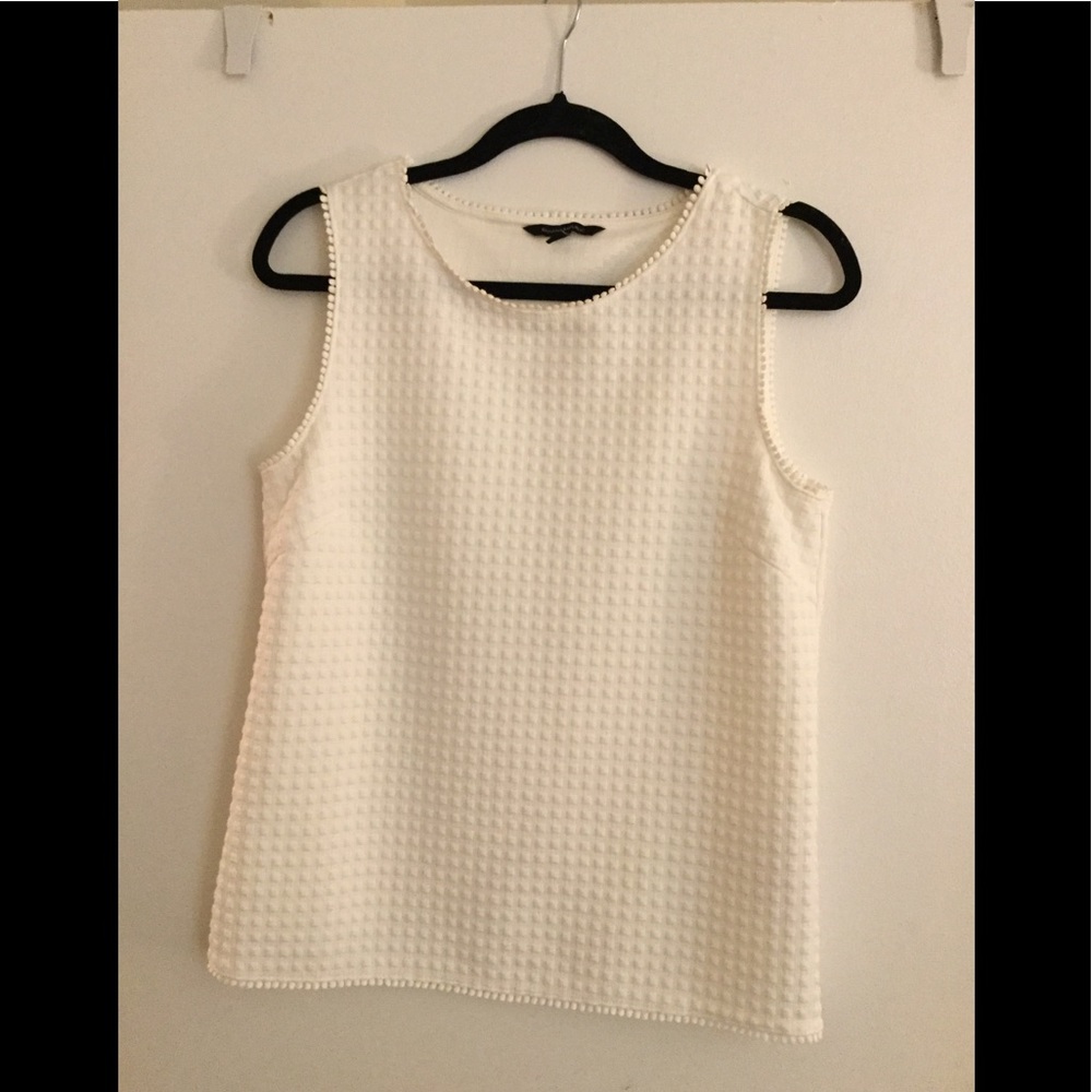 Banana Republic white sleeveless top